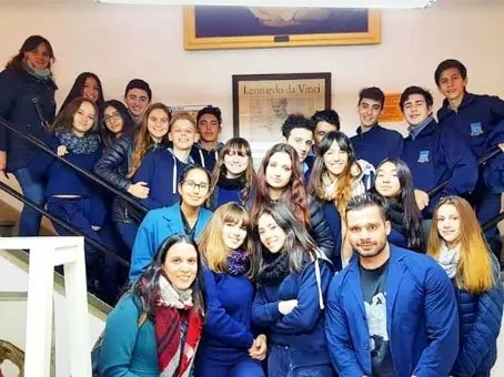 Foto de grupo de un curso del nivel medio